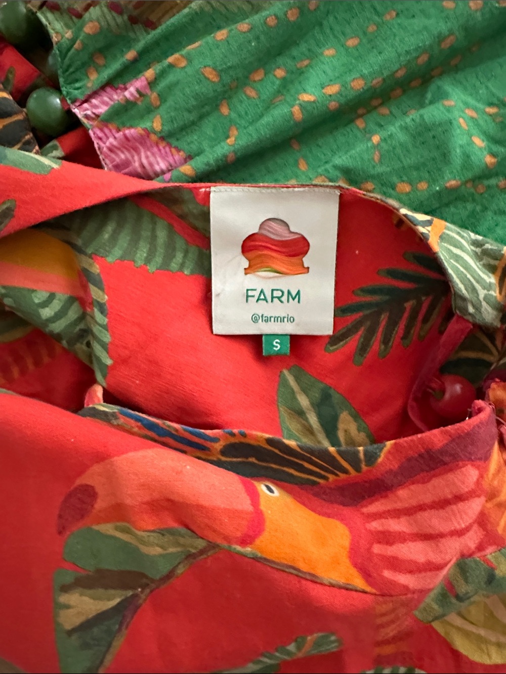 New without Tags Farm Rio Mixed Print Maxi Dress - Picture 10 of 11
